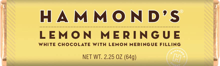 Lemon Meringue White Chocolate Bar 2.25oz Hammond's Candies