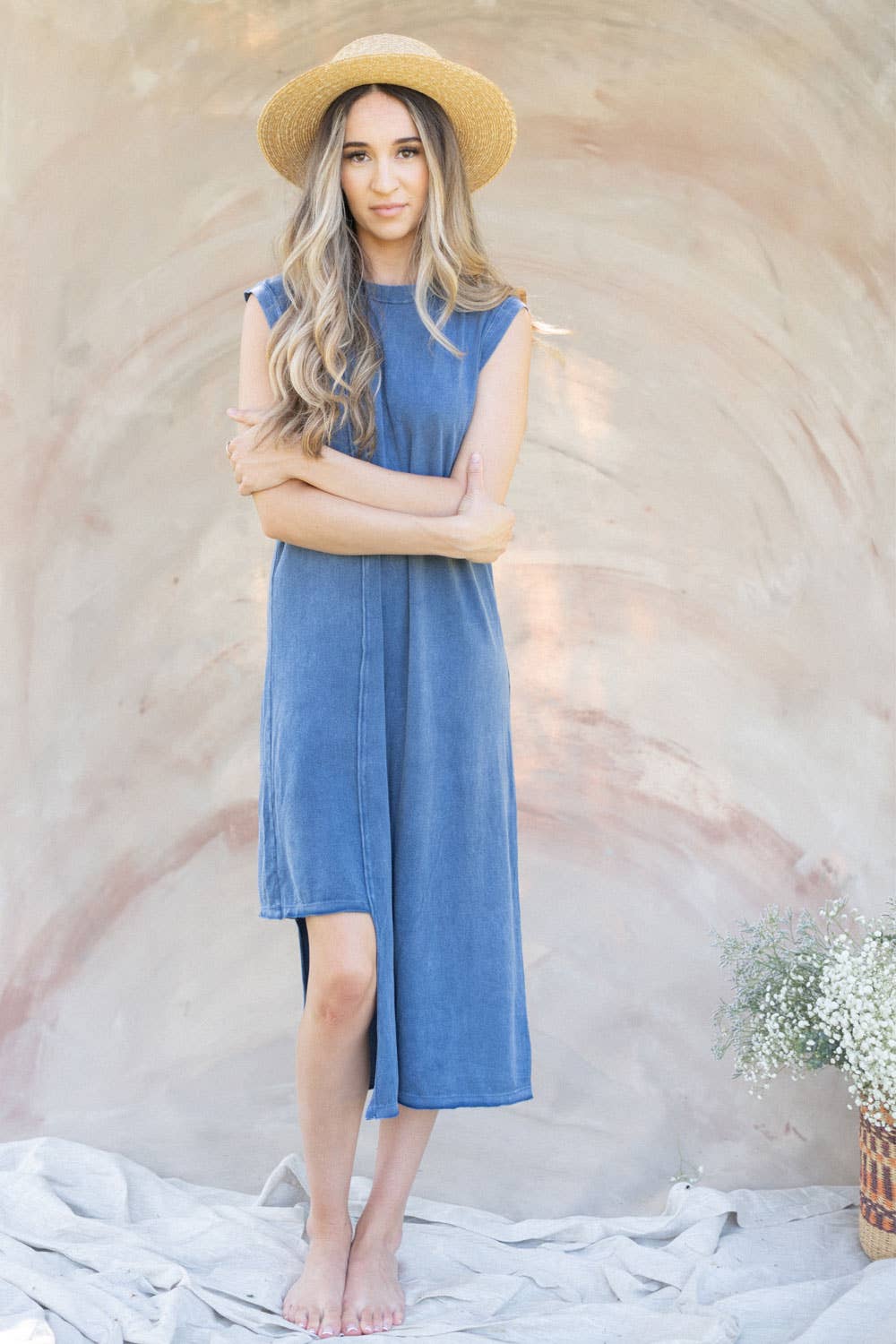 The Amber Dress: Denim / M People Of Leisure