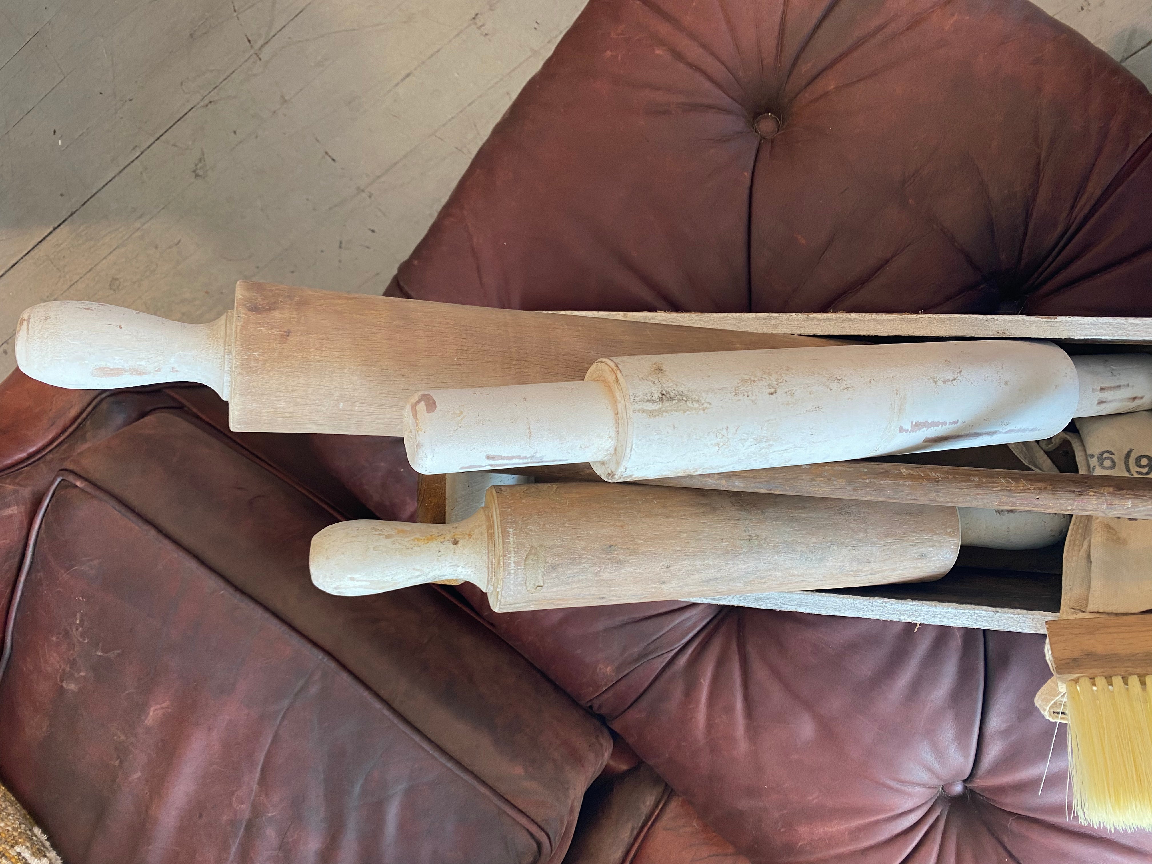 Wooden Distressed Rolling Pin Rhyne & Sons