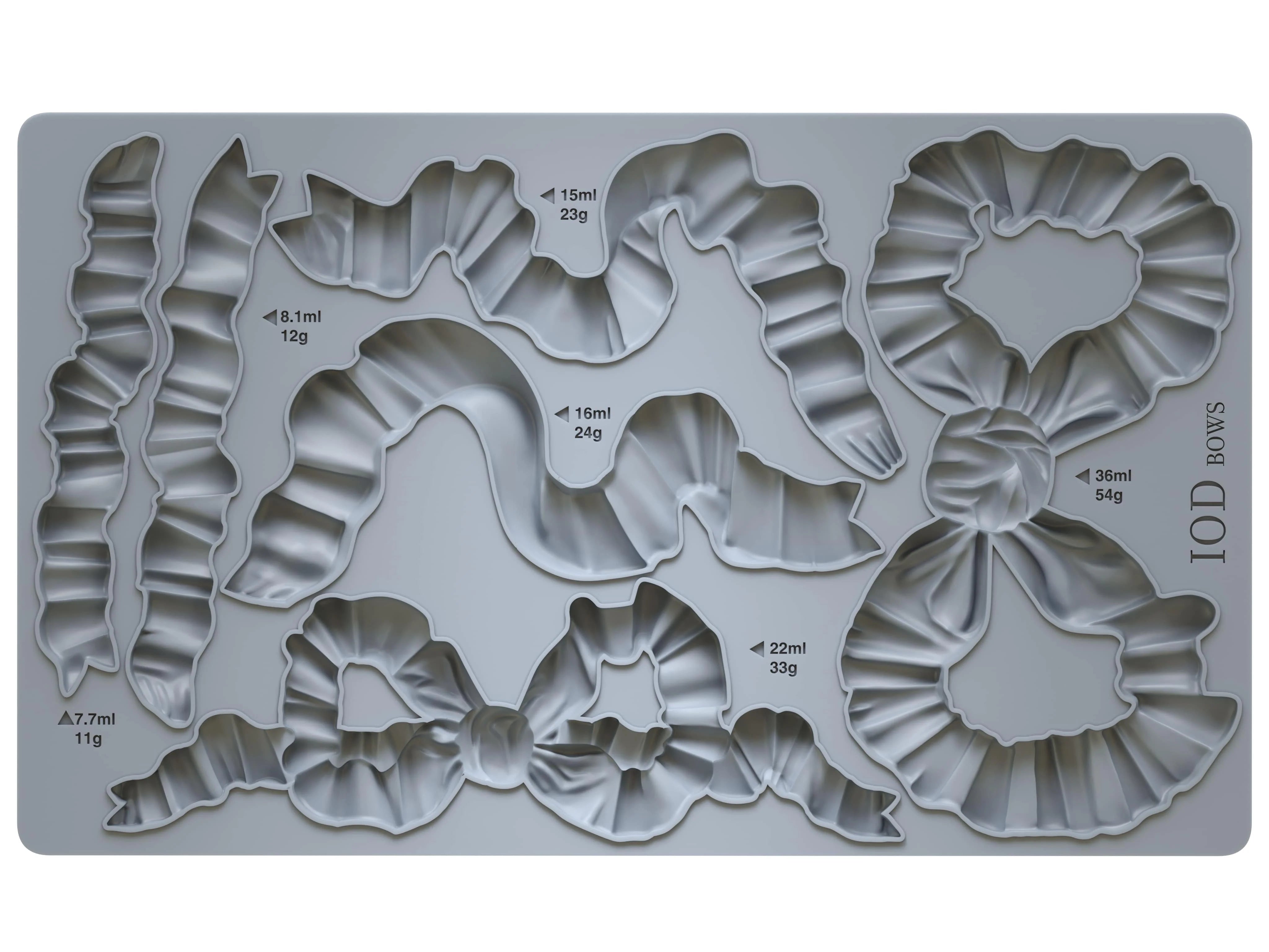 Bows 6x10 IOD Mould™ Iron Orchid Designs, LLC.