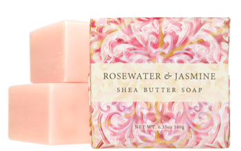 Rosewater Jasmine— 1.9oz Square Soap greenwhich bay trading co