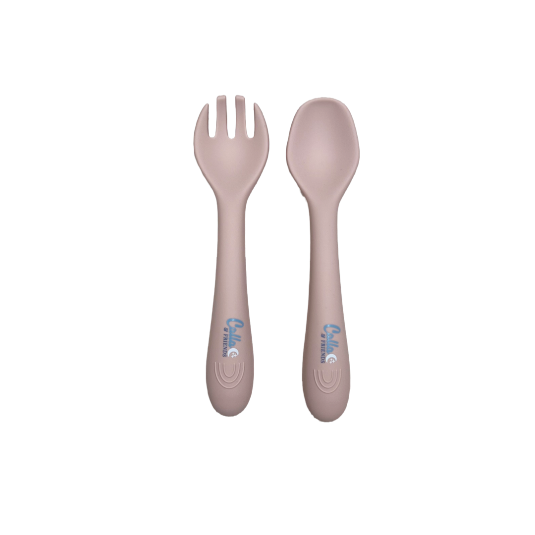 My First Silicone Utensils: Petal Pink Calla & Friends