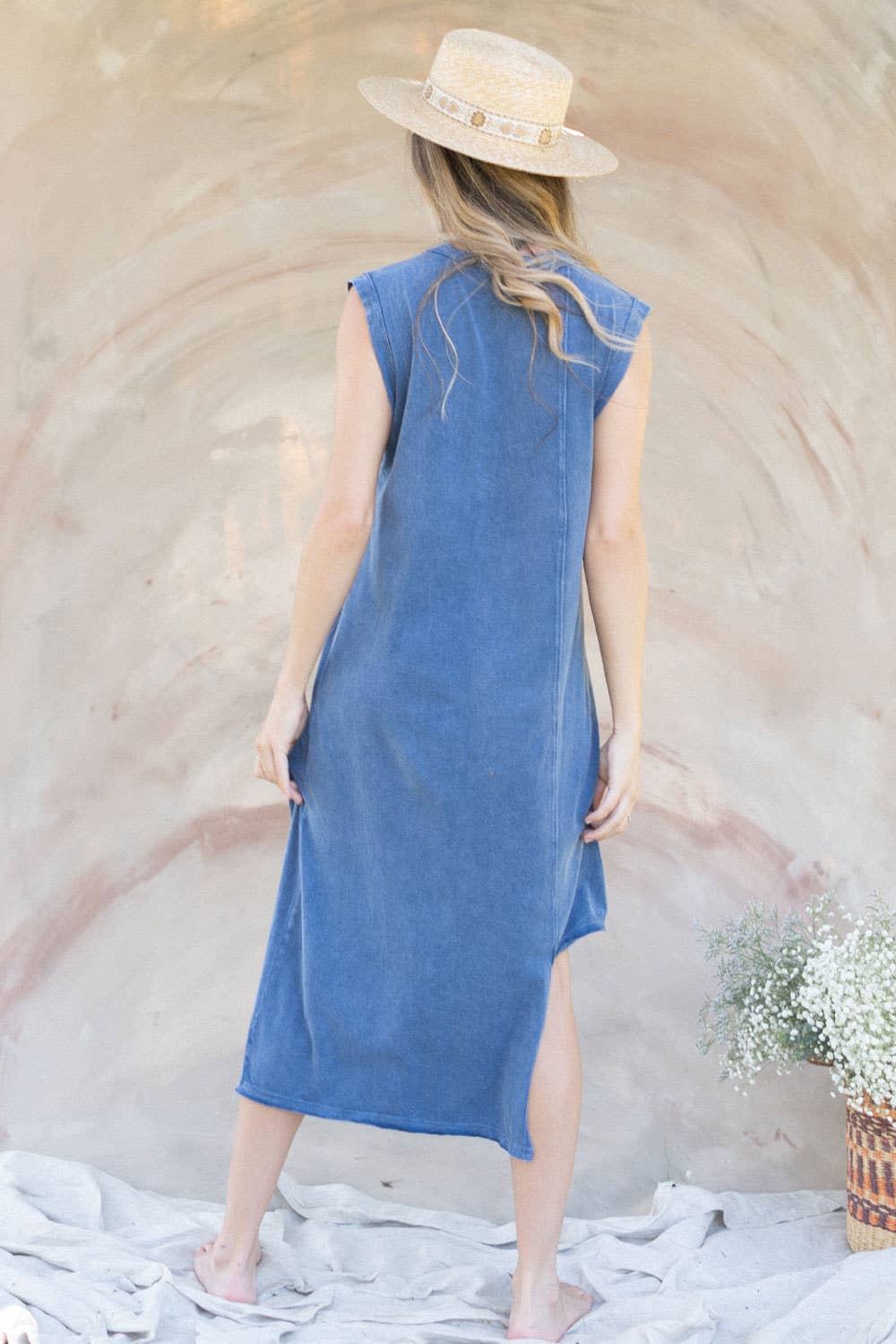 The Amber Dress: Denim / M People Of Leisure