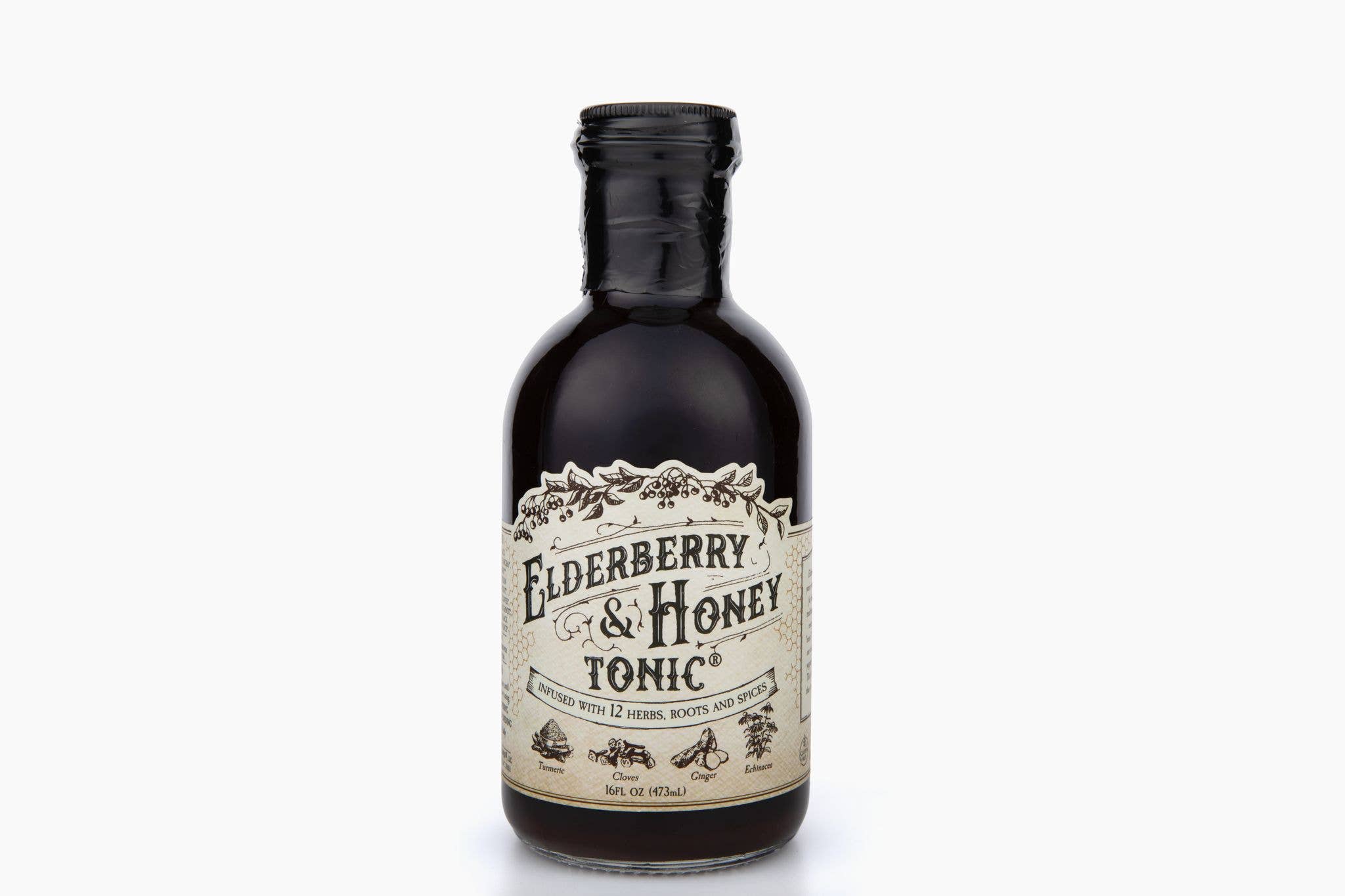 Elderberry & Honey Tonic, 16 oz Roots And Leaves