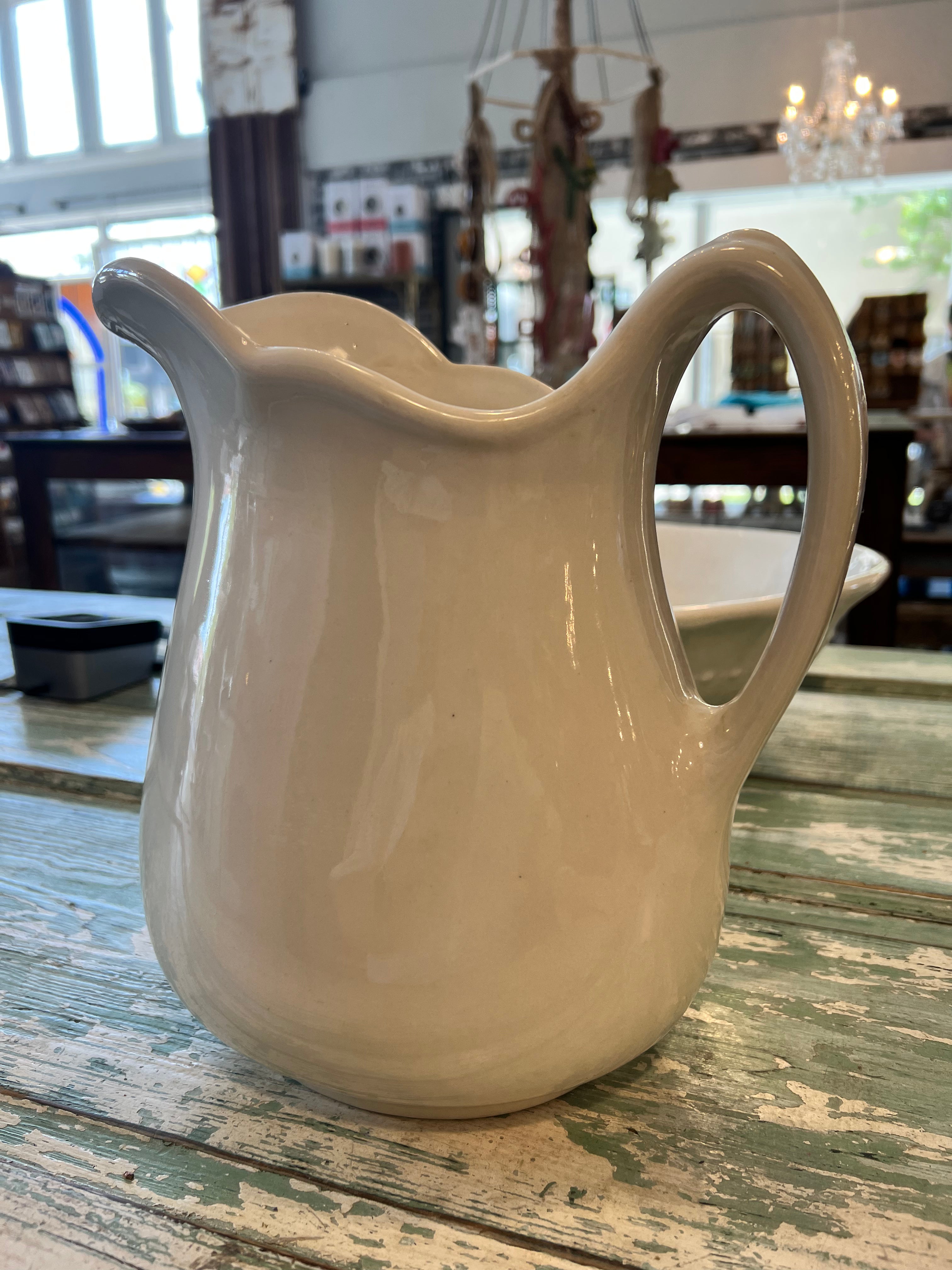 Sterling ironstone late 1800s Pitcher The Mustard Seed Collection, The Seed