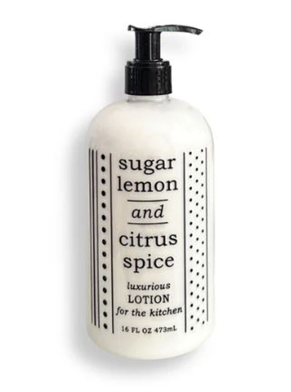 Sugar Lemon Citrus Spice 16oz Kitchen Lotion The Mustard Seed Collection, The Seed