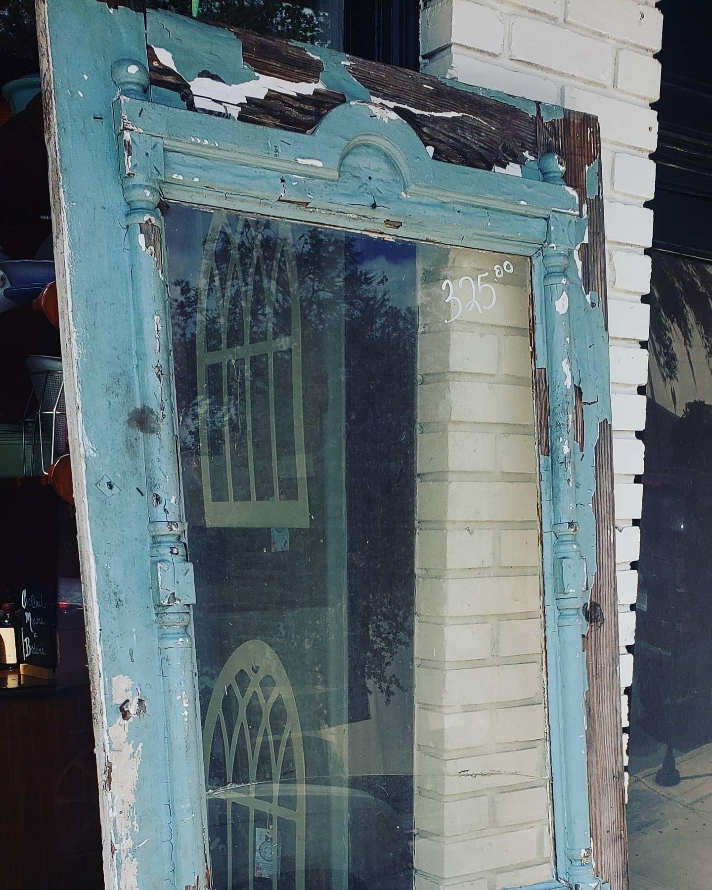 Antique Glass Window Door With Moulding Highway 127 Yard Sale