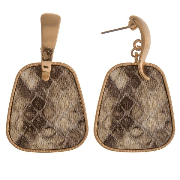 Snakeskin Dangle Earrings Judson