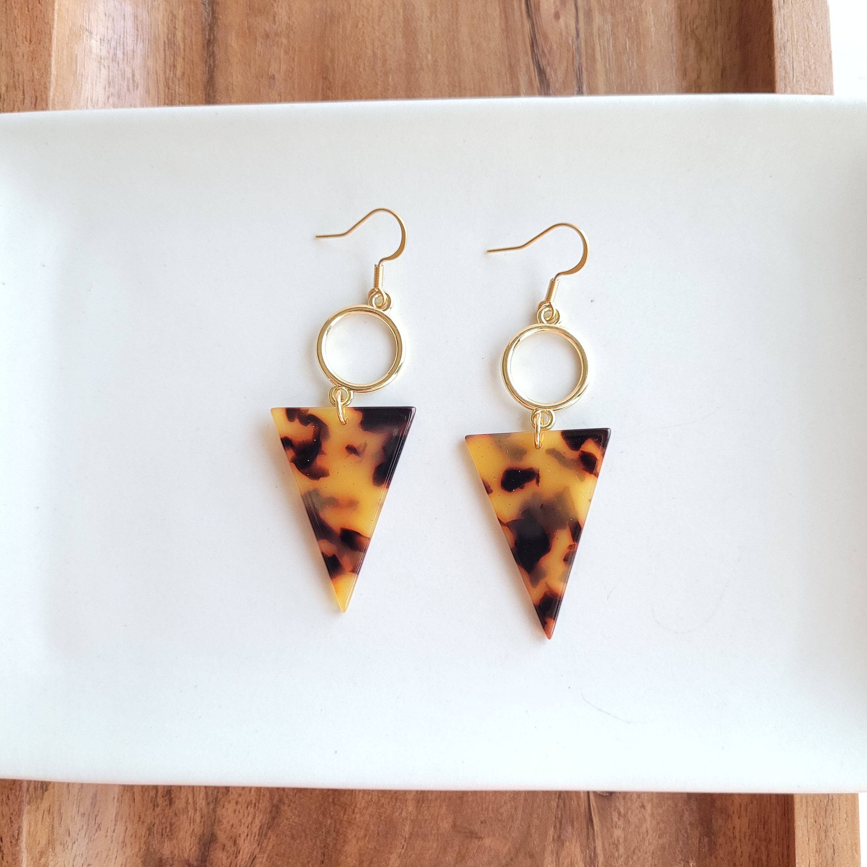 Olivia Earrings - Tortoise Spiffy & Splendid