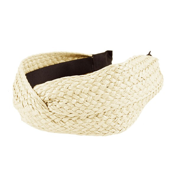 Rattan Wide Knotted Headband Judson