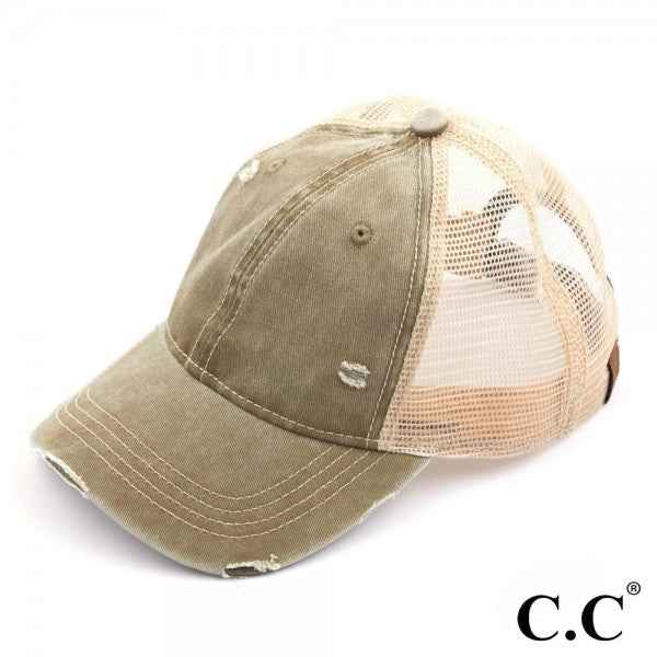 C.C Vintage Distressed Baseball Cap Judson