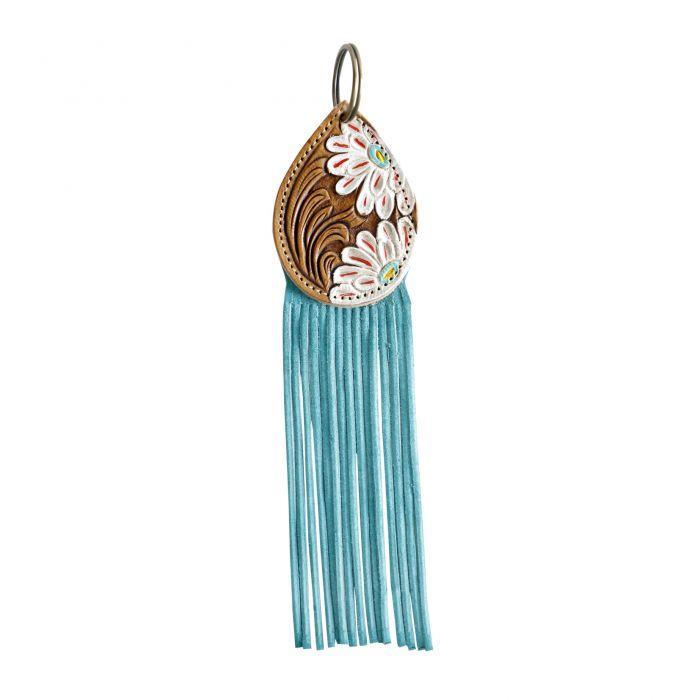 Myra White Blossoms Key Fob Myra