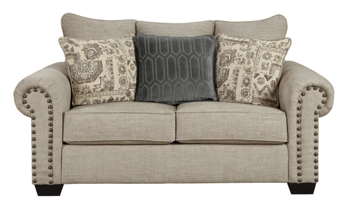 NEW! Neutral 4 Pillow Back Sofa Matching Love Seat Ashley